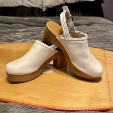 Universal Thread  Watson Platform Clog Heels - White Womens 9.5