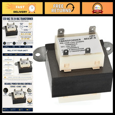 120V to 24V AC Transformer 40VA for Furnace HVAC Systems - Compatible Replacem