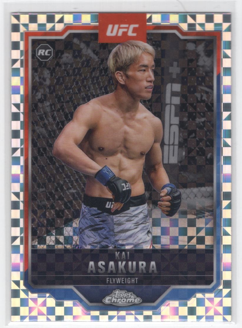 #161 2025 Topps Chrome UFC X-Fractor Kai Asakura RC