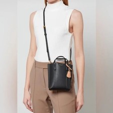 TORY BURCH Mini Perry Tote Crossbody Bag Black