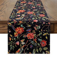 Hummingbird Table Runner 13" x 72" Hummingbird Flowers Home Decor for Living ...