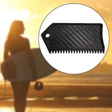 Surfboard Wax Comb Black Portable Surfing Board Wax Cleaner Tool 82.6mm