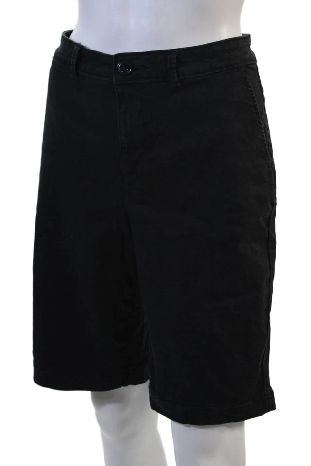 NYDJ Unisex Bermuda Chino Shorts Black Size 8 - Image 2 of 4