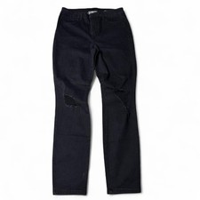 Rewash LA Real Curve High Rise Black Distressed Stretch Jeans Women s 11/30