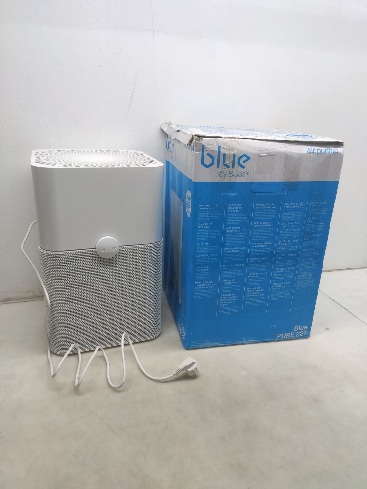 Purificador de aire Blue pure 221 3 etapas Dos prefiltros lavables eliminan l...