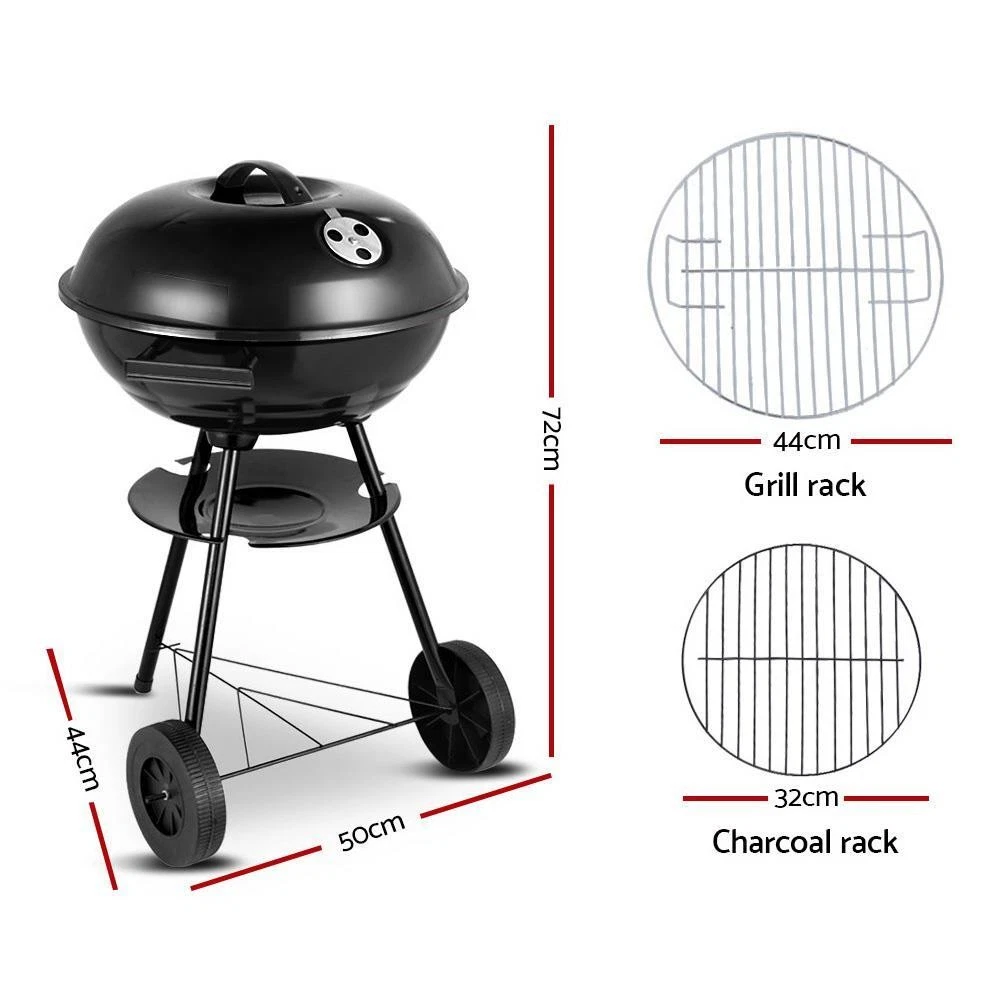 Grillz BBQ Grill Charcoal Smoker Outdoor Kitchen Portable Camping Patio Garden