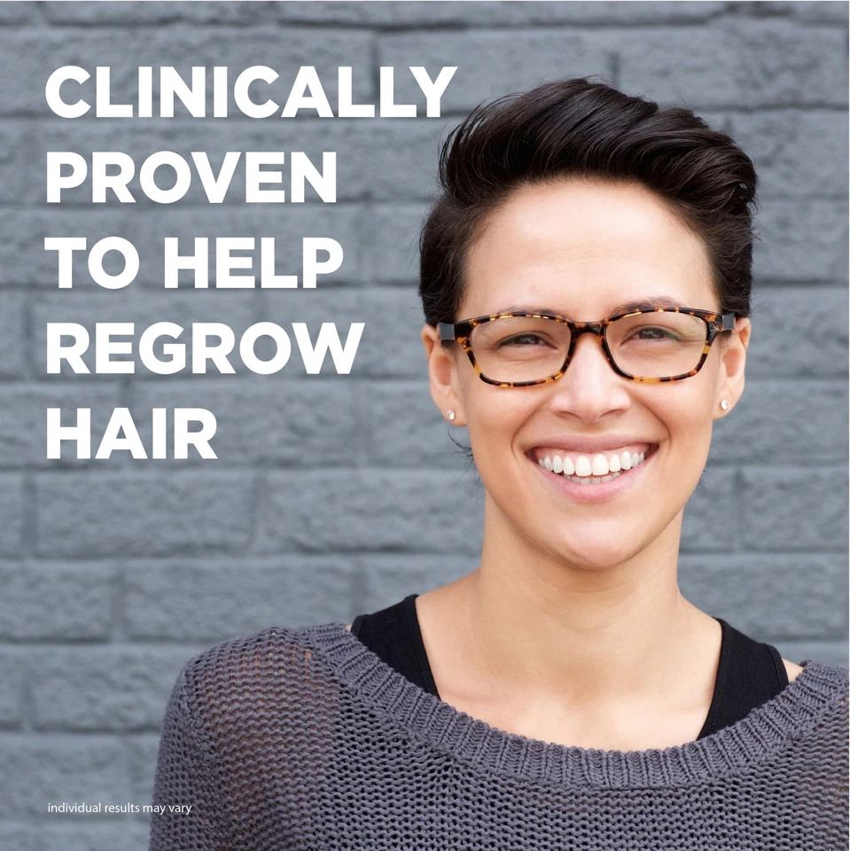 Equate Minoxidil 2% para mujeres paquete de 3, tratamiento de regeneración del cabello de 2 oz Foto 4 de 4