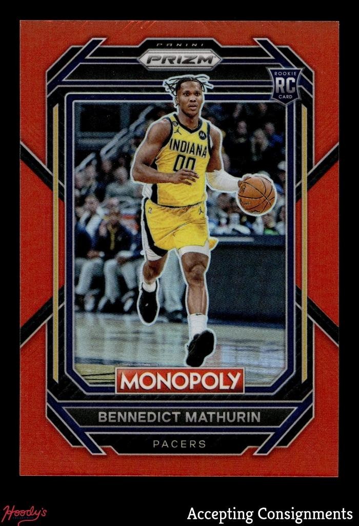 2022-23 Panini Prizm Monopoly Red #36 Bennedict Mathurin RC Rookie 52/99 PACERS