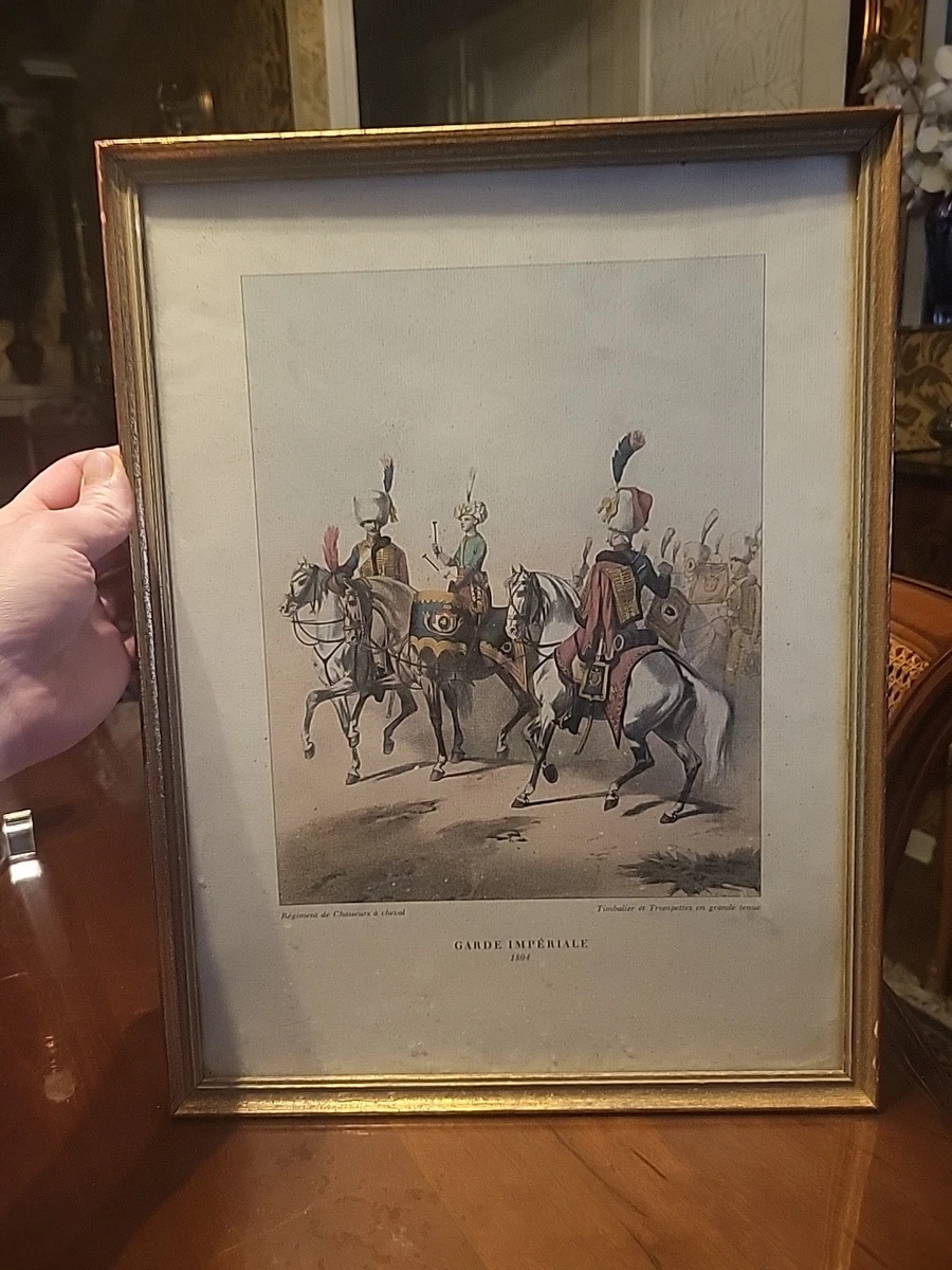 GRAVURE XIXE TIRAILLEUR Voltigeur Napoléon Bonaparte Empire Garde