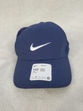 NIKE GOLF LEGACY 91 DRI-FIT ADULT MENS STRAPBACK ADJUSTABLE HAT BLUE WHITE NEW