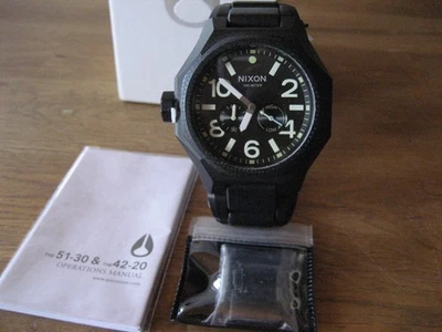 NIXON Uhr The Tangent A397 1042-00 Matte Black/Surplus ATM/20 Swiss Quarz - Bild 1 von 4