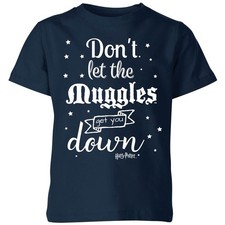 Image of Harry Potter Don't Let The Muggles Get You Down Tee Kids | Official | Navy