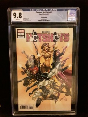 Domino Hot Shots 1:50 J Scott Campbell Variant CGC 9.8 NM/MT X-Force Cable