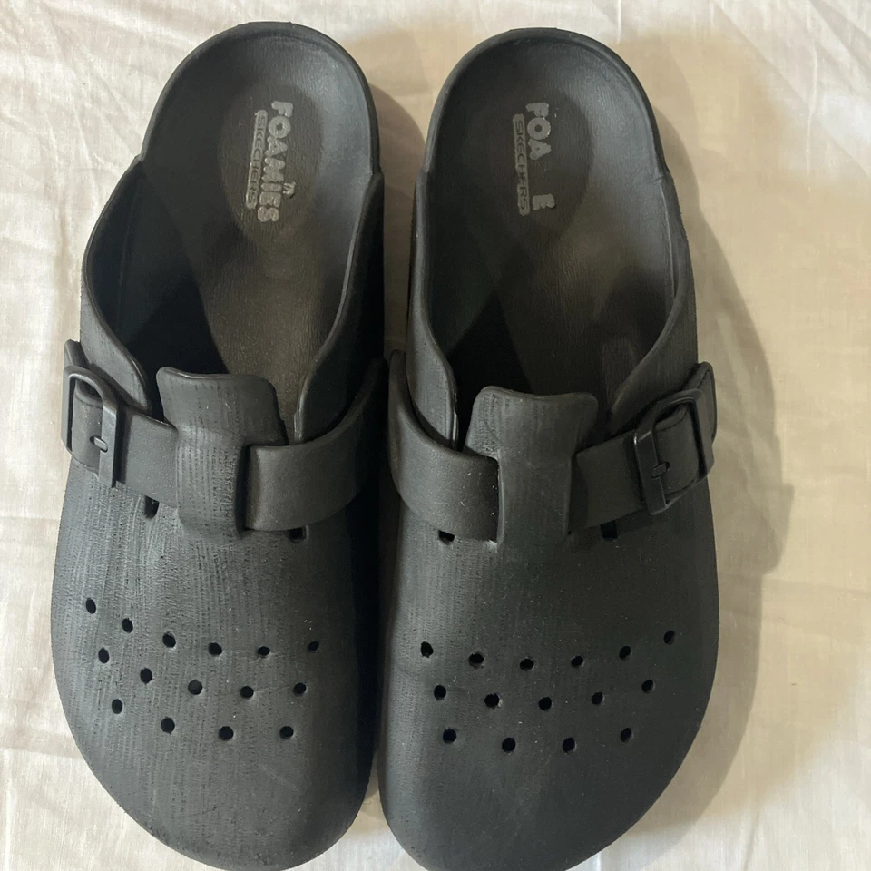 Comfortable Black Slipper Shoes For Women Plastic Material US 13 Eur 47 Nice. - Image 3 of 4