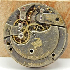 Rare Antique late 1800s Longines Frank Herschede 33.1mm pocket watch movement