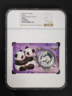 2026 China S10Y Panda Rose Whispers NGC MS 70 Silver Coin UNC