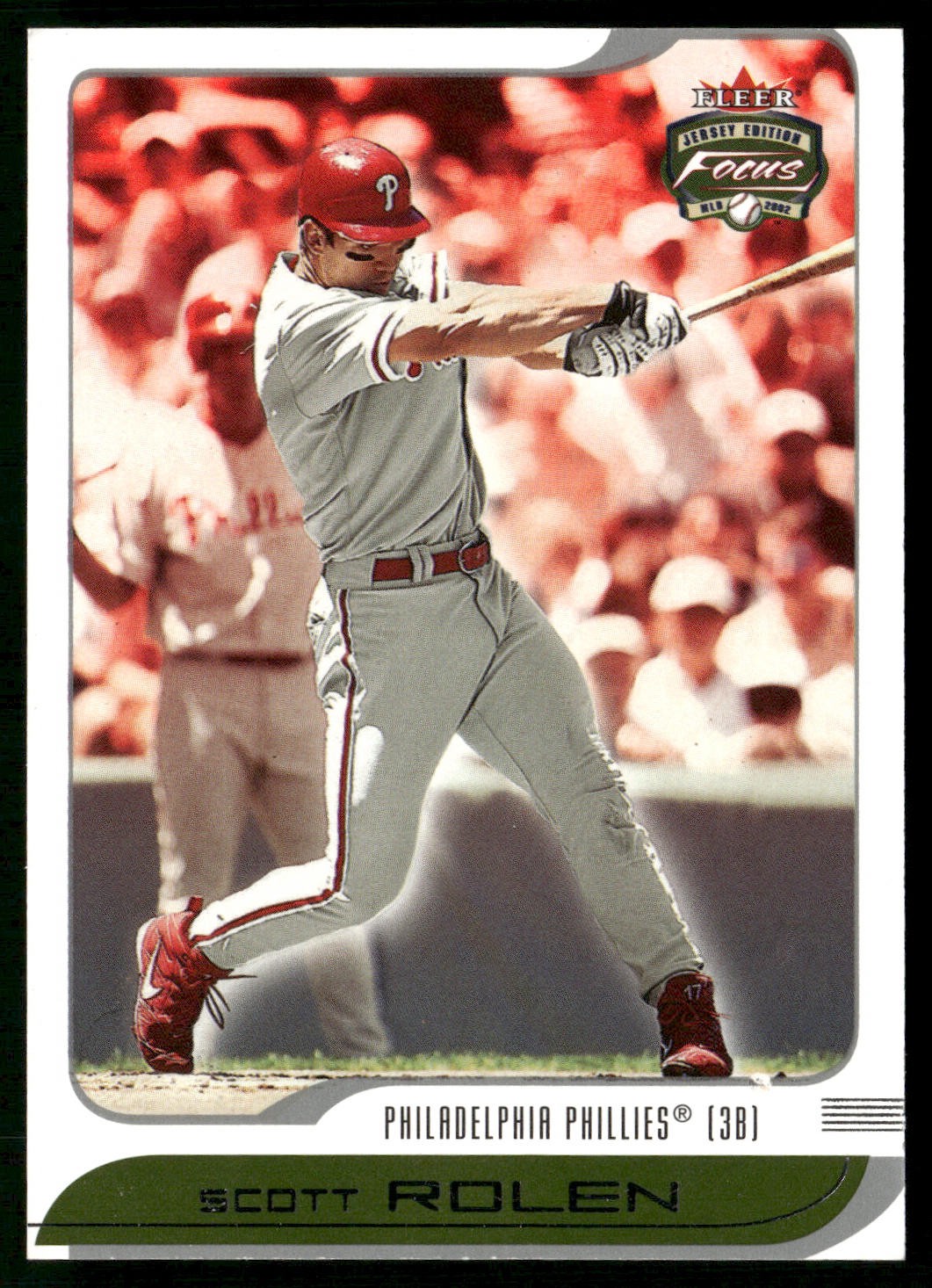 Scott Rolen 2002 Fleer Focus Jersey Edition #73  Philadelphia Phillies