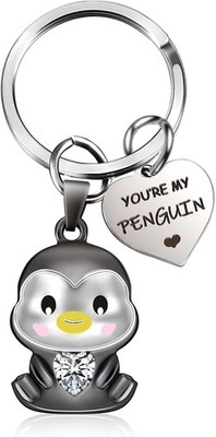 Niedliches Pinguin Design Schlüsselanhänger für Liebe und Glück