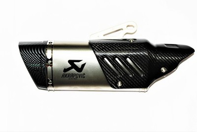 Akrapovic Exhaust Style Carbon Fiber Muffler Slip-On Universal Fit  Silencer