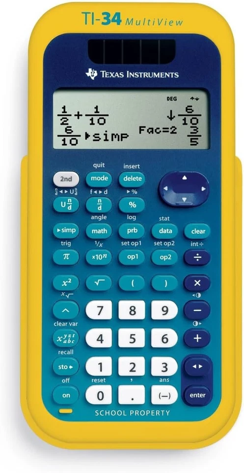 TI-34 MultiView Scientific Calculator Teacher Kit - 10 Pack - Image 2 of 3