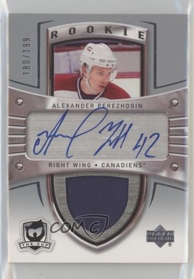 2005 Upper Deck The Cup /199 Alexander Perezhogin RPA Rookie Patch Auto RC 1pc9