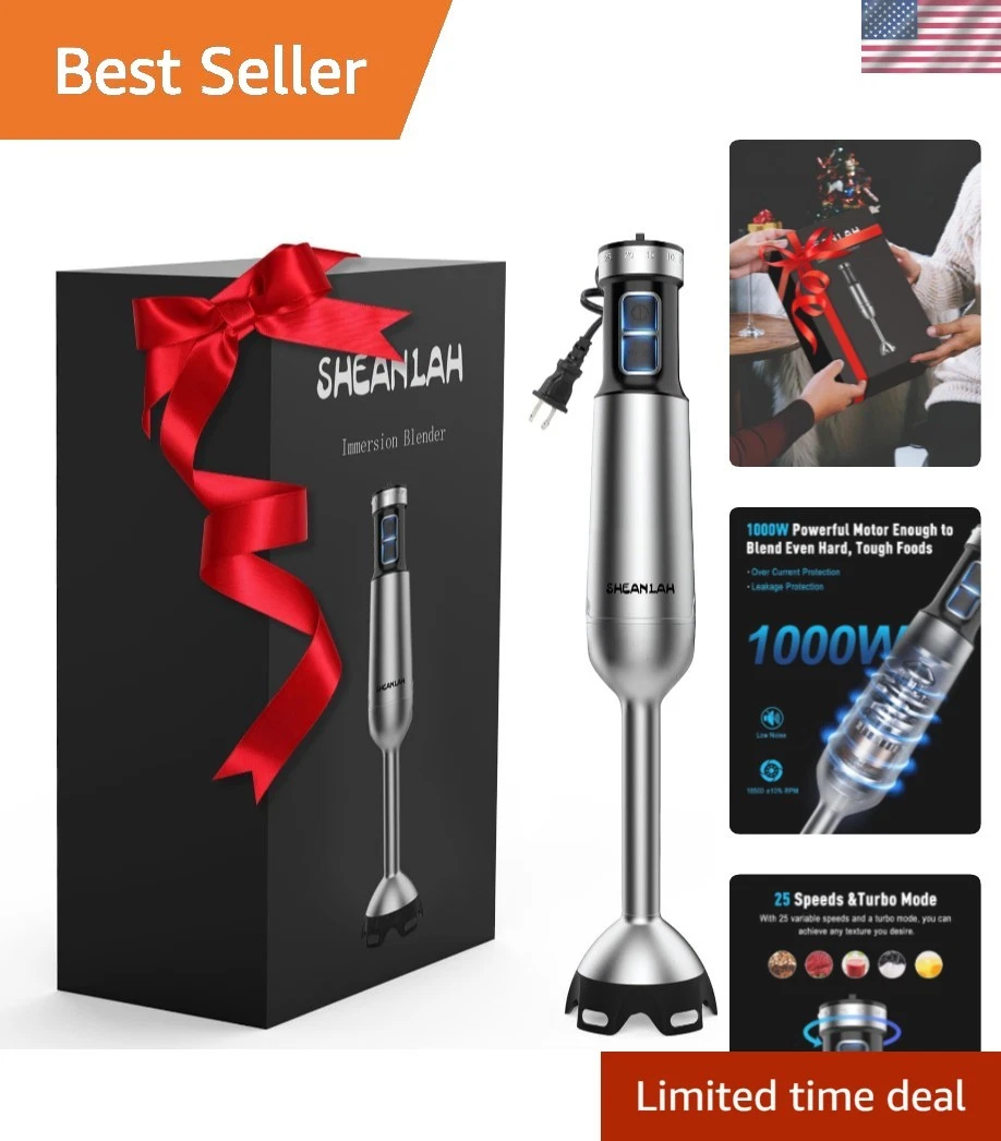 1000W Powerful Immersion Blender handheld, 2025 New Update Hand Blender with ...
Opens in a new wind