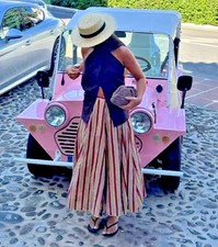 ZARA ZW COLLECTION STRIPED MIDI SKIRT Size M Ref 8672/044/104
