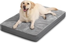 Vonabem Waterproof Dog Bed Large Medium Sized Dogs - Outdoor L 35x22x3 , Grey