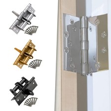 Self Closing Spring Door Hinge with Screws Invisible Automatic Close for Gate