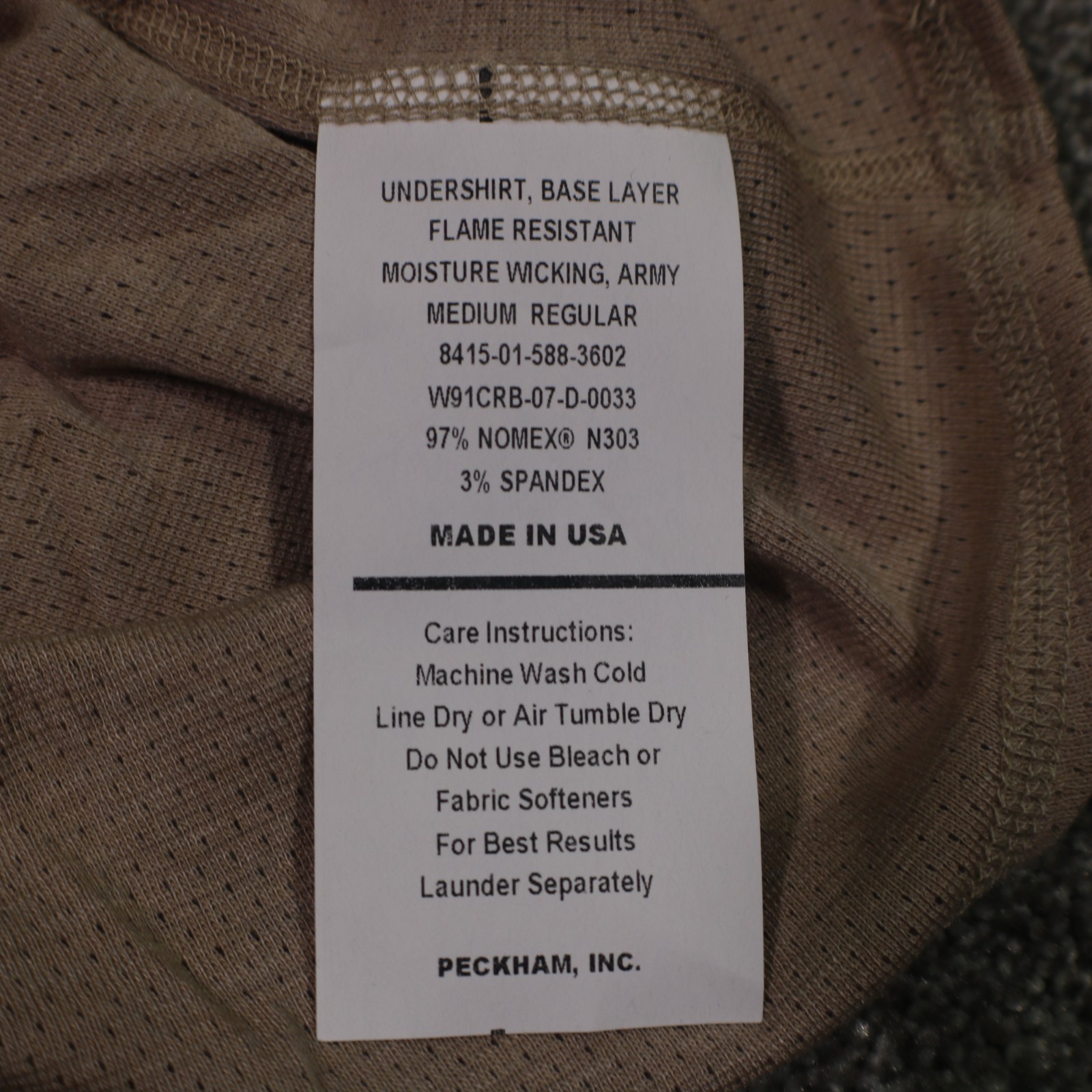 Peckham Flame Resistant Baselayer Undershirt Mens… - image 4