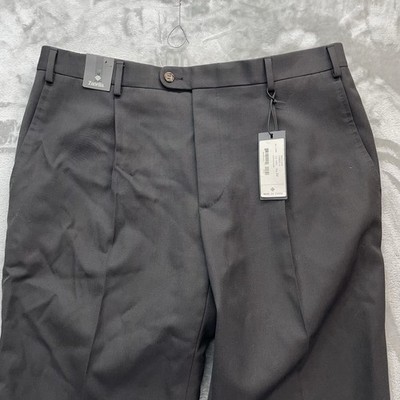 Zanella chris Pants Mens 54 Unhemmed gray wool flex smart casual old money dress