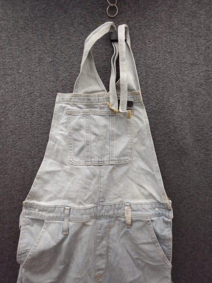 Vintage Overalls Jumpsuit Women's Unbranded Blue White 70s Hippy 32x28 - Image 3 of 4