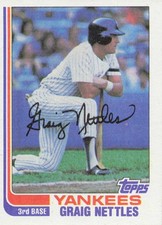 1982 Topps - Graig Nettles   Yankees. 3B.   #505