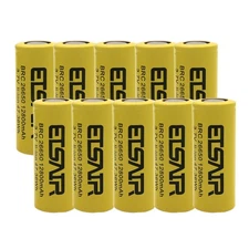 ETSAIR 26650 Battery 12800mAh 3.7V Li-ion Rechargeable Cell For LED Torch Lot