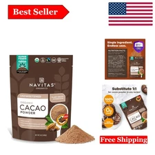 Organic Cacao Powder - 24oz Non-GMO, Gluten-Free, Fairtrade Baking Essential