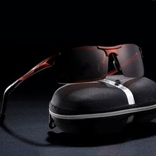 Aluminum HD Polarized Photochromic Sunglasses Men UV400 Driving Sports Glasses 4