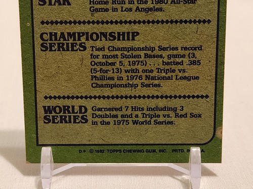 1982 Topps - Ken Griffey #621 In Action Base Card - Cincinnati Reds - Picture 10 of 15