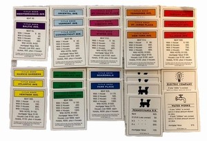 Hasbro Monopoly Property Cards Replacement - You Pick Choose Your Deed Title