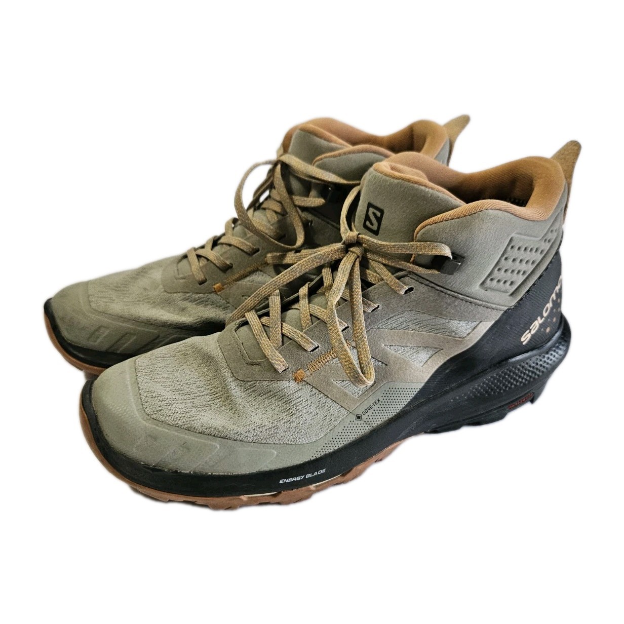 Salomon OUTpulse Mid GTX Women's Hiking Boots, Size 11 Gray Beige 