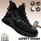 New Styles Men Safety Boots With Steel Toe shoes Anti-smash Work Sneakers