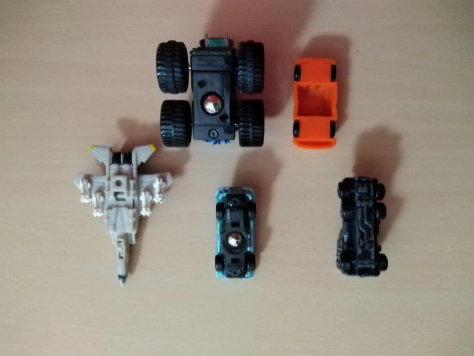 MICRO MACHINES GALOOB Lotto 5 Macchinine Mini Car Jet HASBRO Rarissime Vintage - Immagine 2 di 4