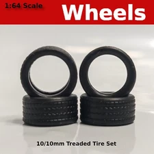 10/10mm Rubber Tire Set for Hot Wheels
