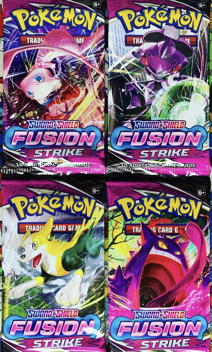 Pokemon (4) Sealed Packs Sword and Shield: Fusion Strike Complete Art Set |  eBay