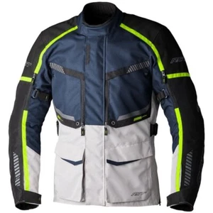RST Maverick Evo Ce Mens Textile Motorcycle Jacket Navy Silver