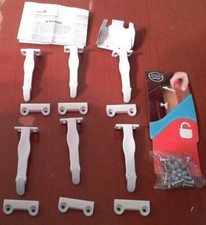 Lot of 6 Safety 1st Cabinet  Drawer Latches, White