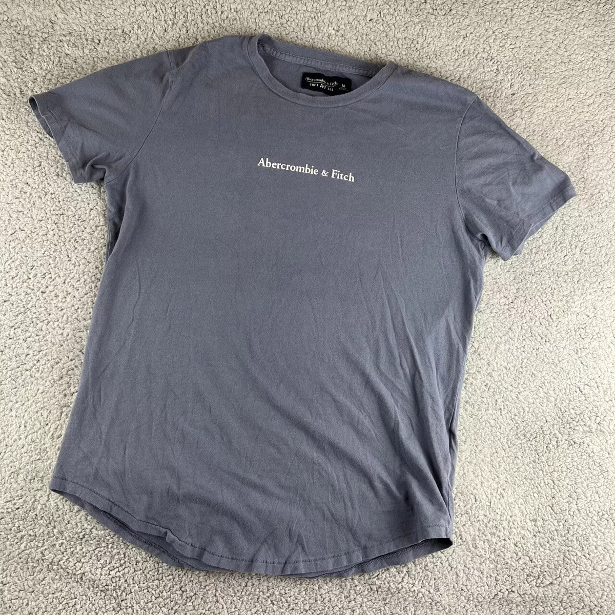 Abercrombie Fitch Shirt Mens Medium Gray Grey Soft A F Tee World