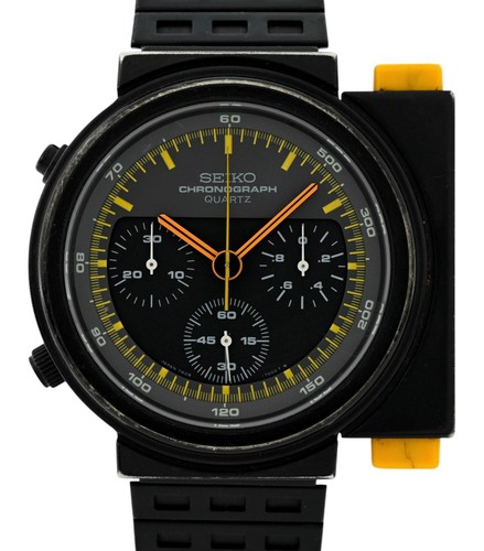 Seiko 42mm Original Aliens Ripley JDM Black PVD Chronograph Wa...