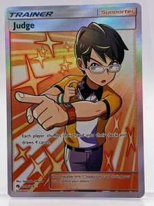 Judge 9 214 Sm Lost Thunder Full Art Holo Supporter Trainer Pokemon Card Nm M Ebay