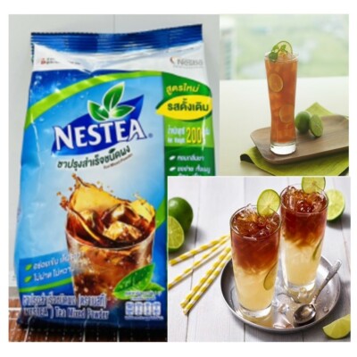 Tea Nestea Unsweetened No Sugar 100% Instant Powder Nestle Thai Tea 200 Grams