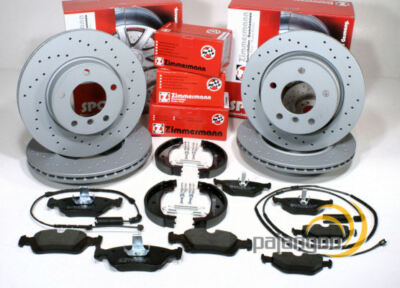 Zimmermann Sport Bremsen Set Ø 286 mm + Ø 276 mm vorne + hinten für BMW 3er E46